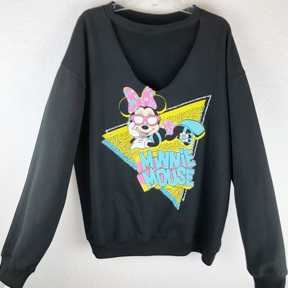 Disney Tops - Minnie Cut Out Sweatshirt
